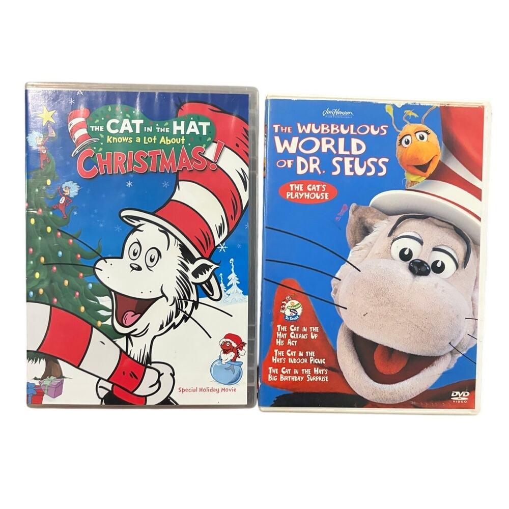 Dr Seuss Cat in the Hat Movies Christmas and the Wubbulous World of